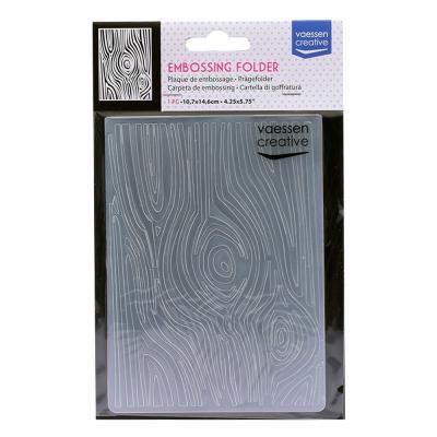 Vaessen Creative Embossing Folder - Holzmaserung